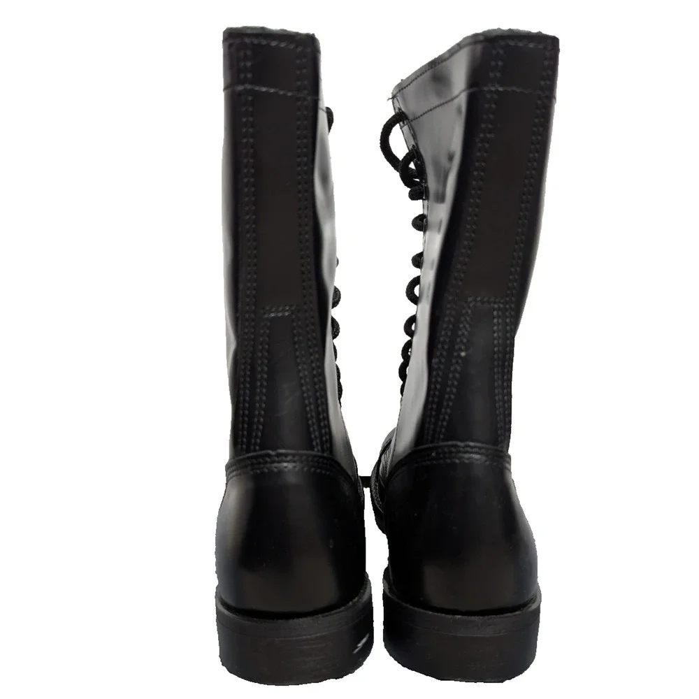 Corcoran Leather Jump Boots Mens 10.5 Black Polished Combat Military Classic USA
